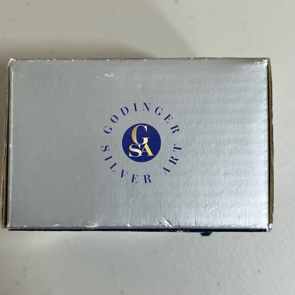 NIB Godinger Silver Art Silver Plated Bee Salt & Pepper Shaker Set - Picture 9 of 10